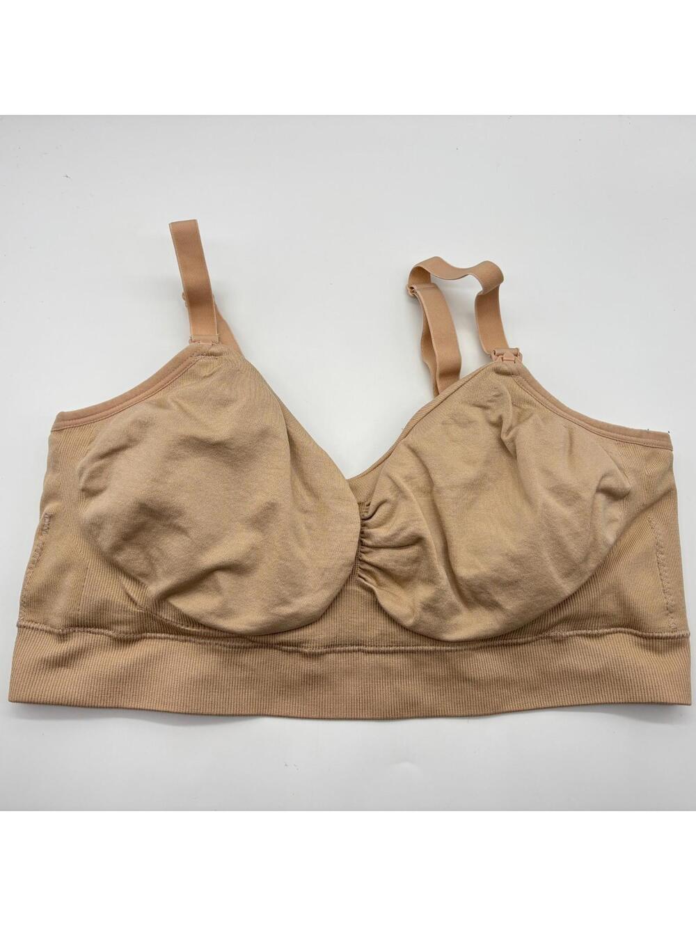 Kindred Bravely Nursing Bra Size Large Regular Tan Nude Color